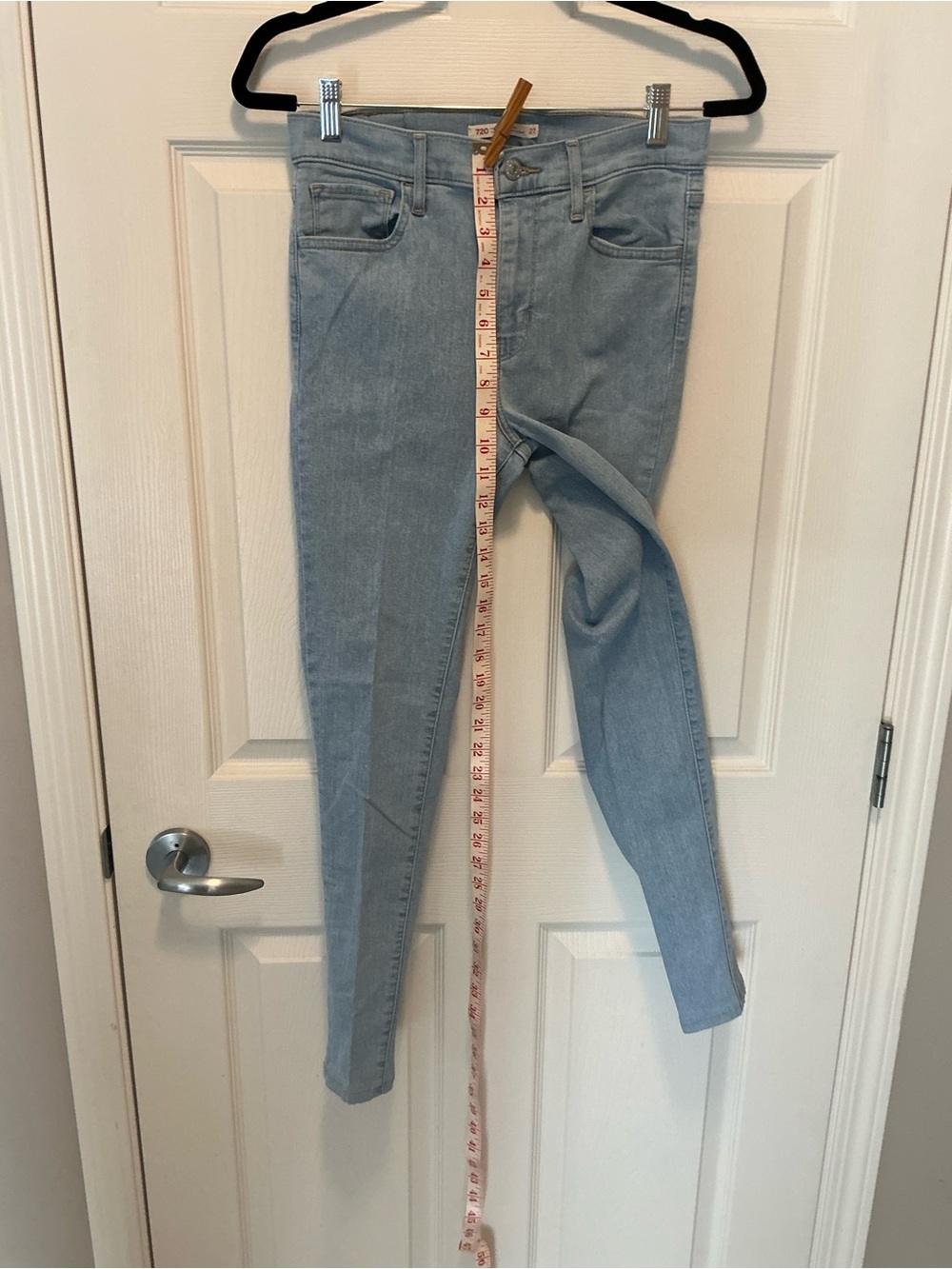 Light Blue Women's High-Rise Stretch Skinny Jeans